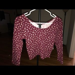 Forever 21 Floral Crop Top